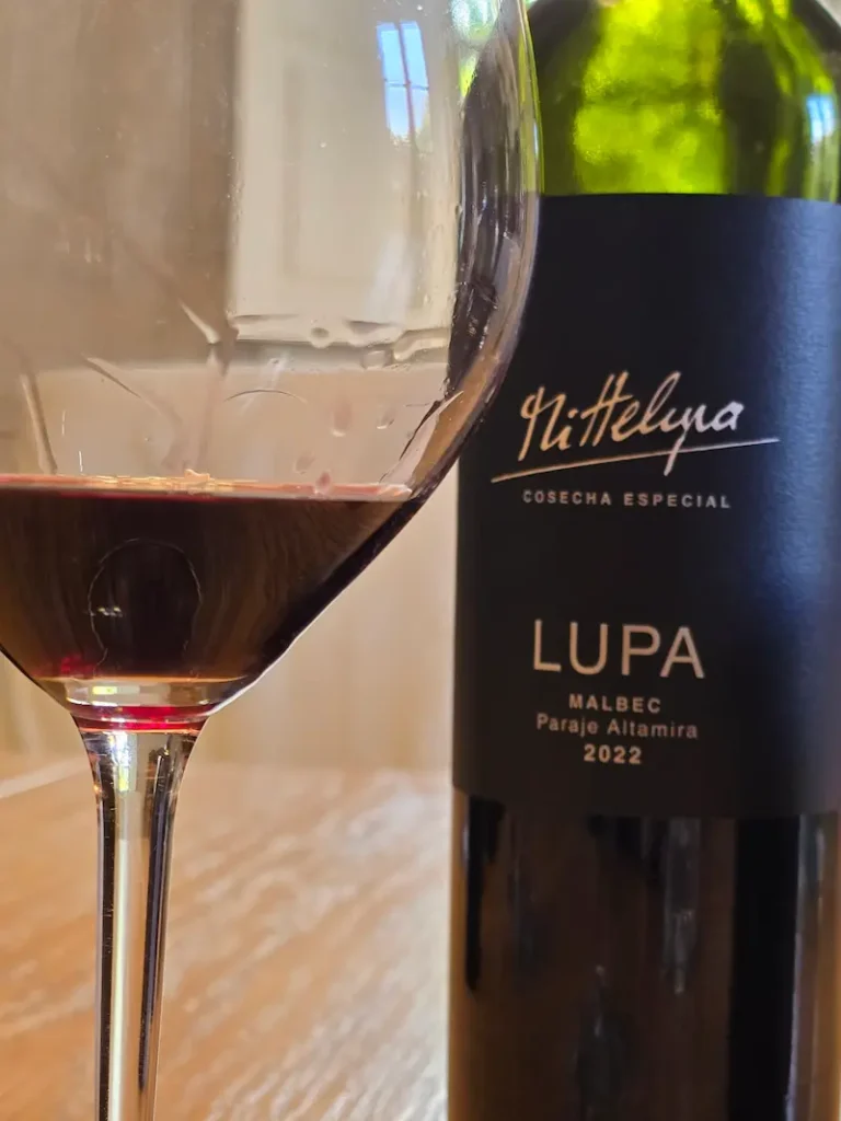 Degustación premium de Lupa Wines en Luján de Cuyo, Mendoza.